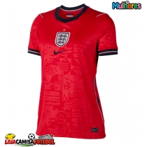 Camisa de Futebol Inglaterra Equipamento Secundário Mulheres Mundo 2026 Manga Curta